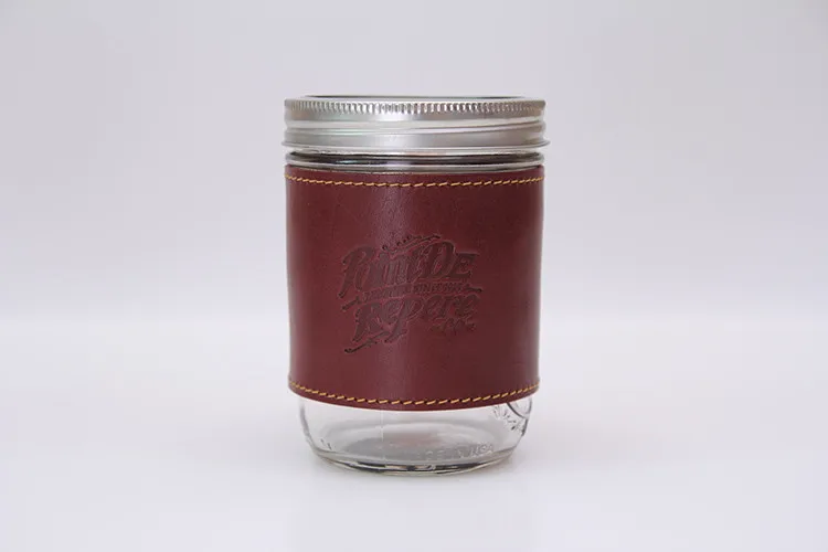 real leather mug sleeve 0243