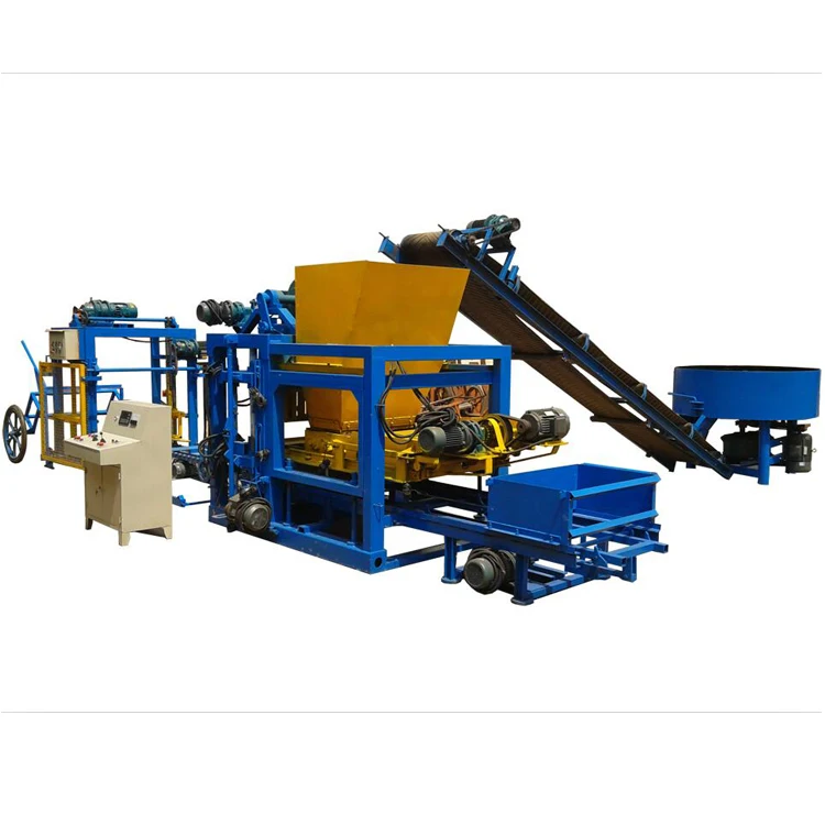 Taiwan design pdf soild cement concrete block making machine price list in nigeria QT4-25