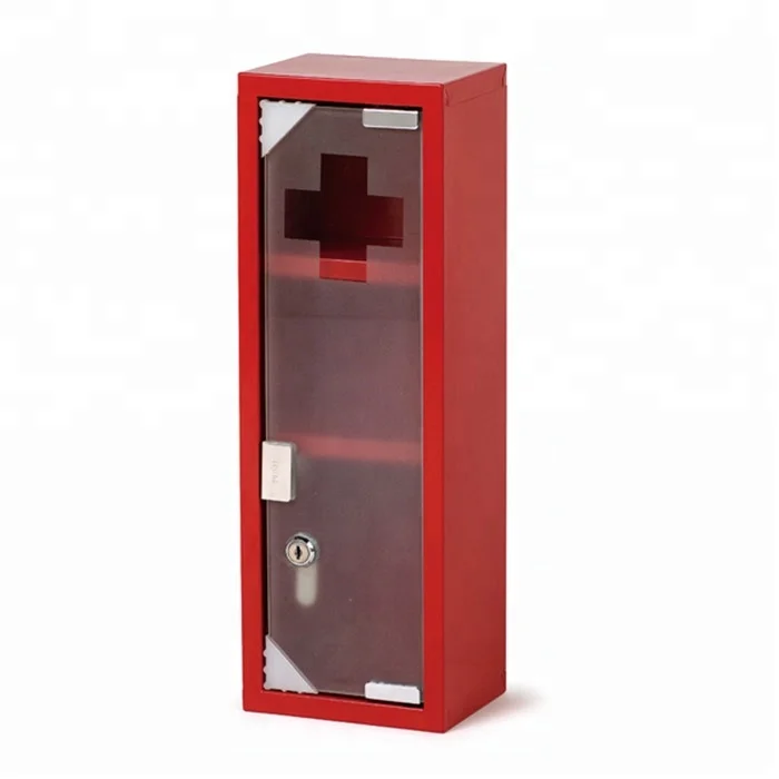 
Decorative Bathroom Corner Glass Metal Medicine Display Storage Cabinet With Lock 