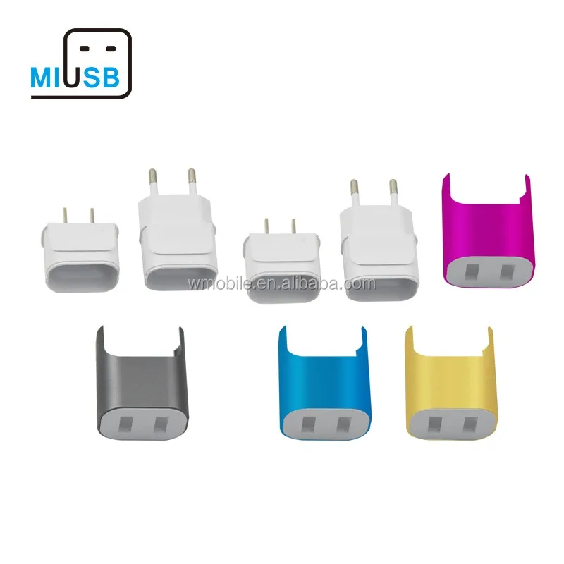 
2019 trending Consumer electronics 2.1A aluminum dual port usb wall plug travel charger 