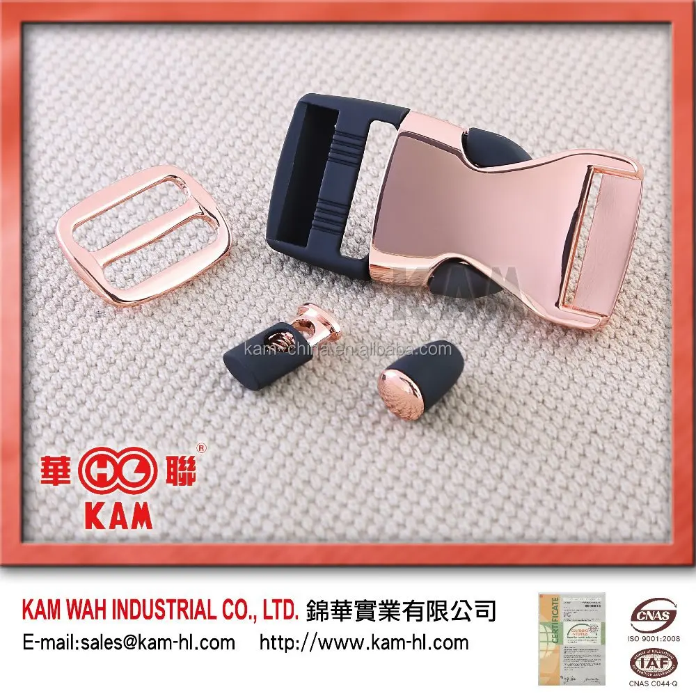 Kam цинковый сплав цвета анти меди с резиновой отделкой для шнура/металлическая Регулируемая пряжка