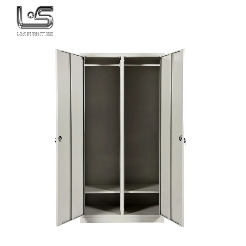 2017 latest desirable 2 door clothing steel locker wardrobe in alibaba