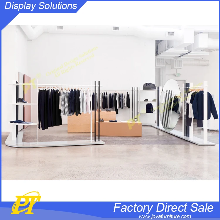 Modern simple hardware shop counter design for garment store