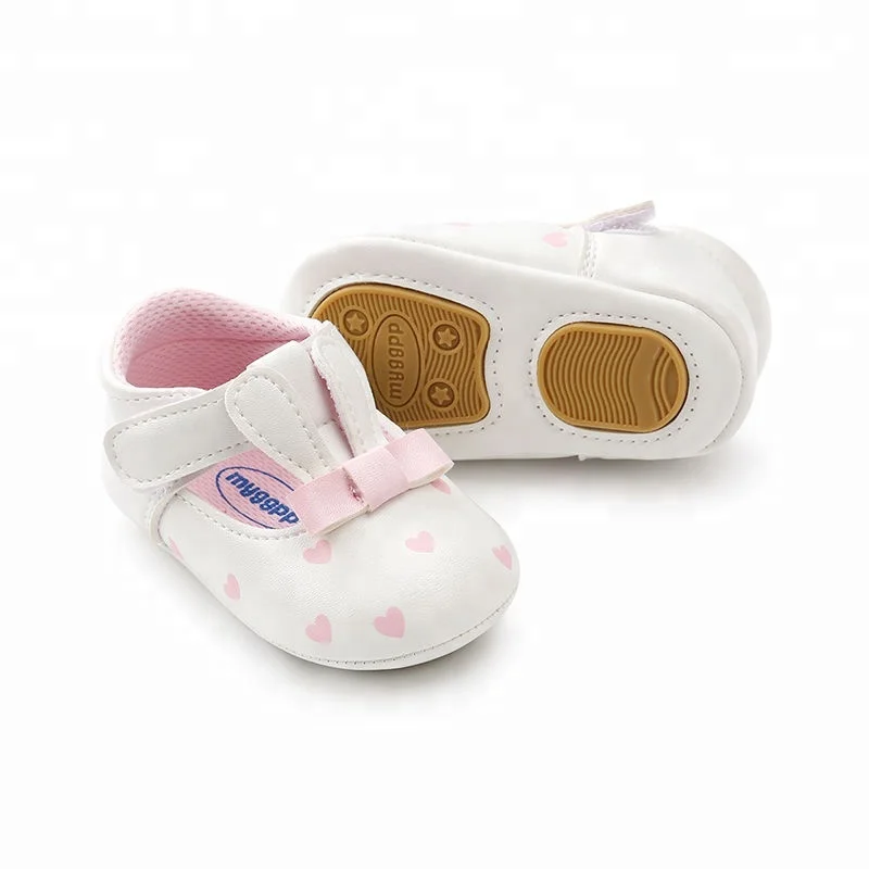 
WONBO Baby Girl Shoes Cute Toddler hard sole first walkers Spring/Autumn Infant PU Leather Shoes For Party 