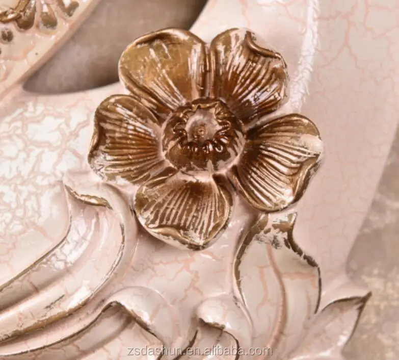 wall clocks antique gold resin metal clock couple deer