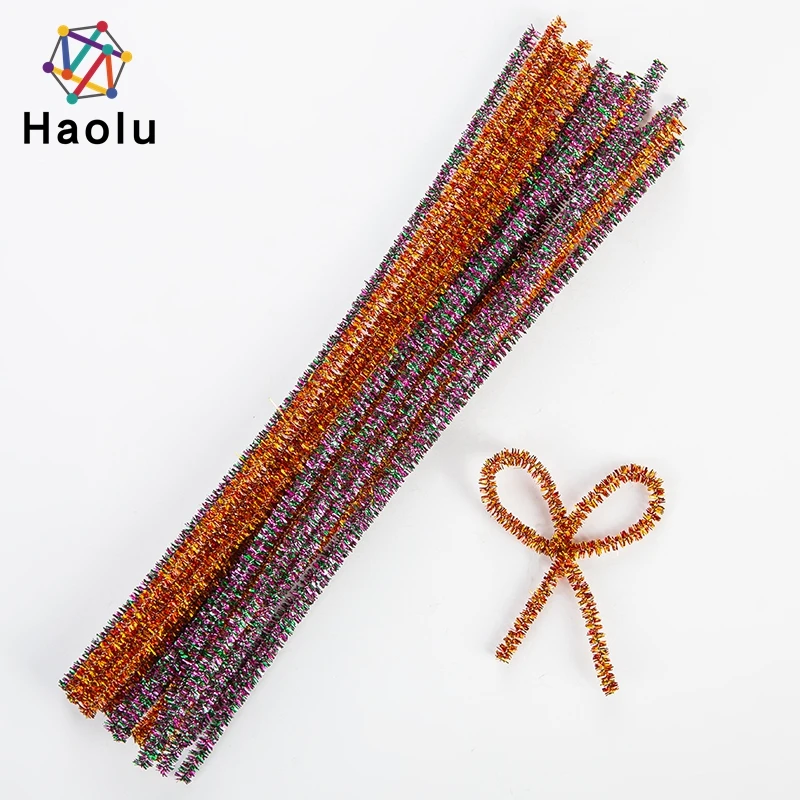 Glitter Twist Wire Pipe Cleaner DIY Materials Chenille stem for Kids Home Decor Crafts