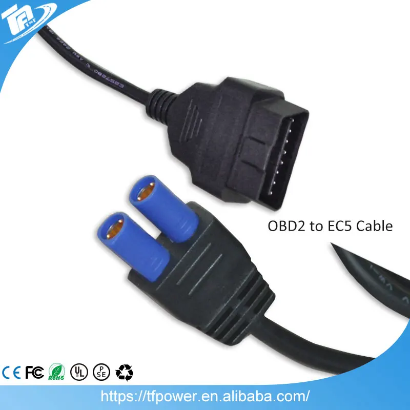 TPF Universal EC5 Connector for OBD2 Car Adapter Plug Cable