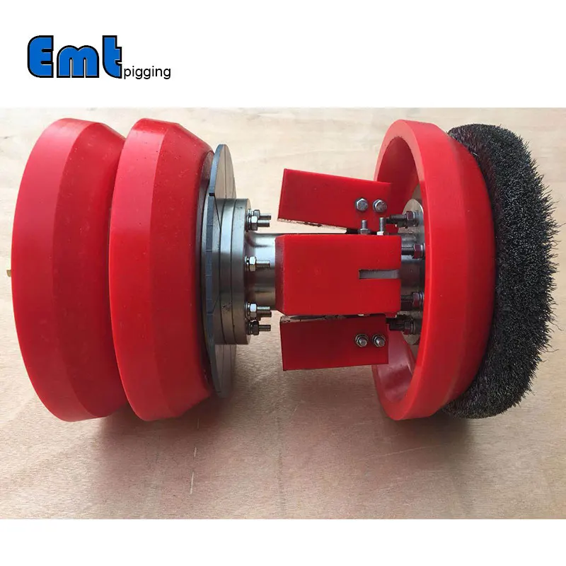 Производитель EMT оптовая продажа очистка труб и дисков поросенок с магнитной щеткой полиуретановый скребок для под