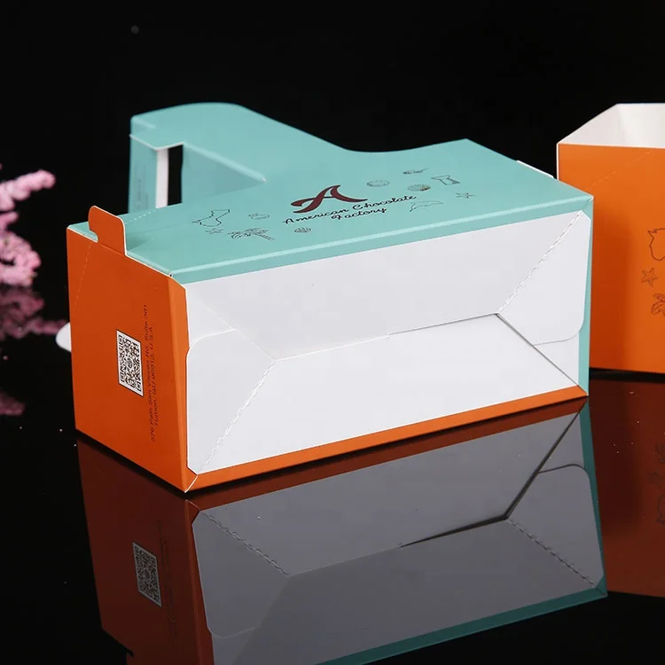 
Disposable paper cup carrier with handle,2 & 4 cup cardboard drink carrier boxes 