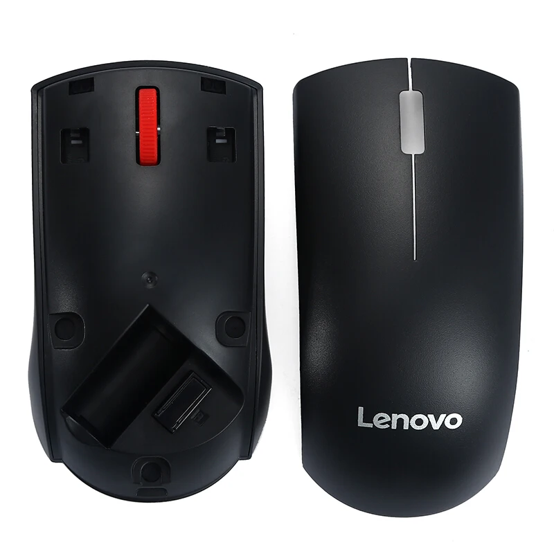 Lenovo Original Mouse M120Pro Wireless Optical Mouse with 1000DPI Red Rubber Roller for Home Office Using for Desktop Laptop PC