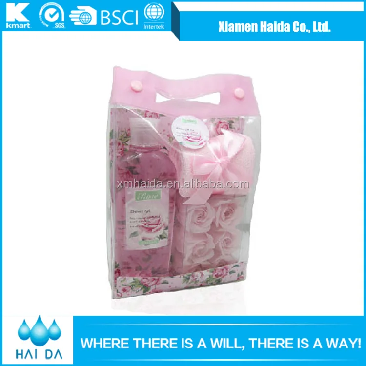 Hot China Products Wholesale lovely  Bath spa Body gift set Shower Gel and bath set