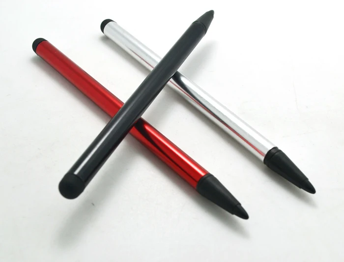 aluminum alloy stylus pen for ipad new stylus pen for touch screen 2 in 1 promotional pen with screen stylus