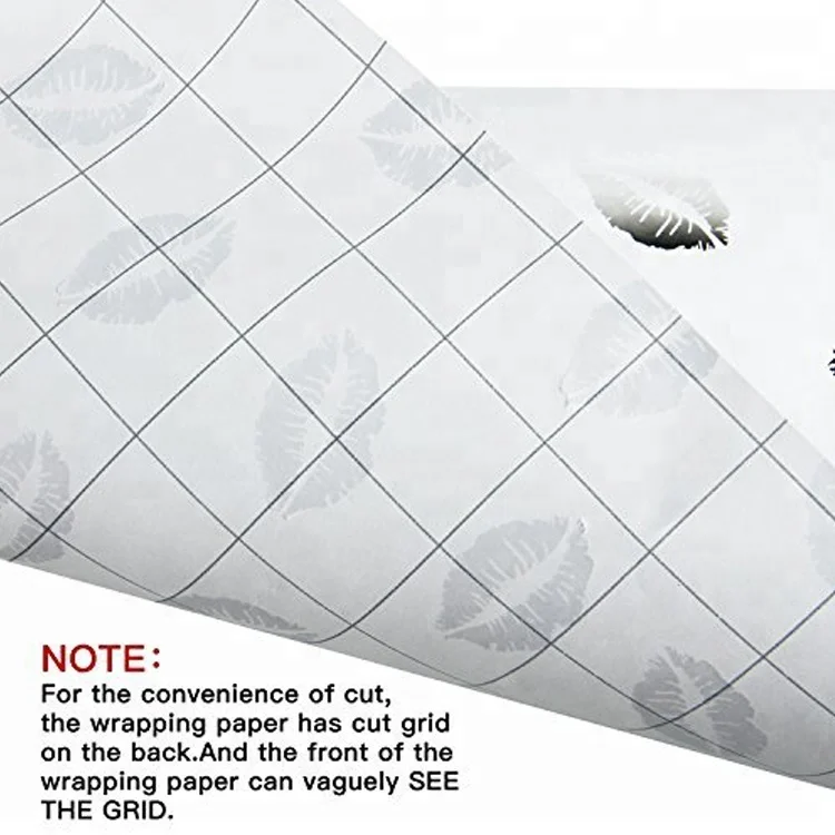 Customised Color Elegant Shiny Gold Foil Print Gift Packaging Wrapping Paper