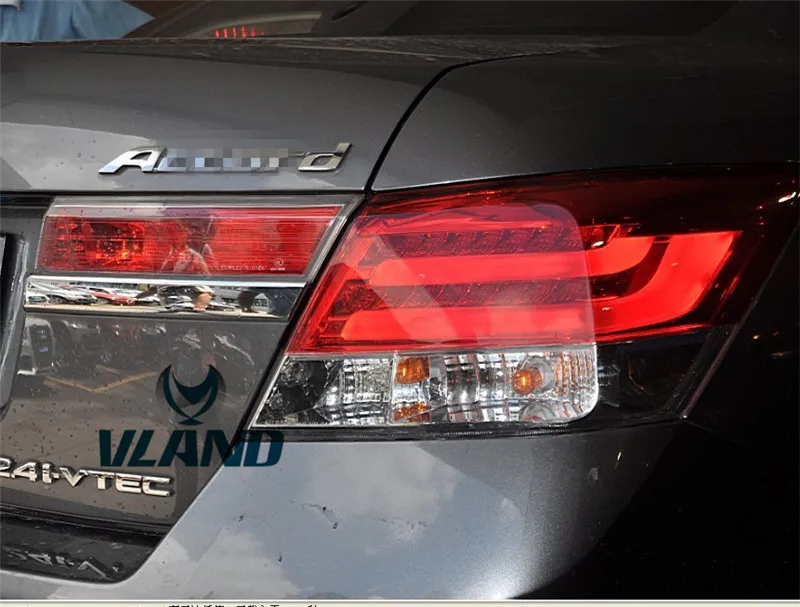 Vland Factory Car Taillights For Accord 2008-2013 LED Tail Lights Plug And Play New Design