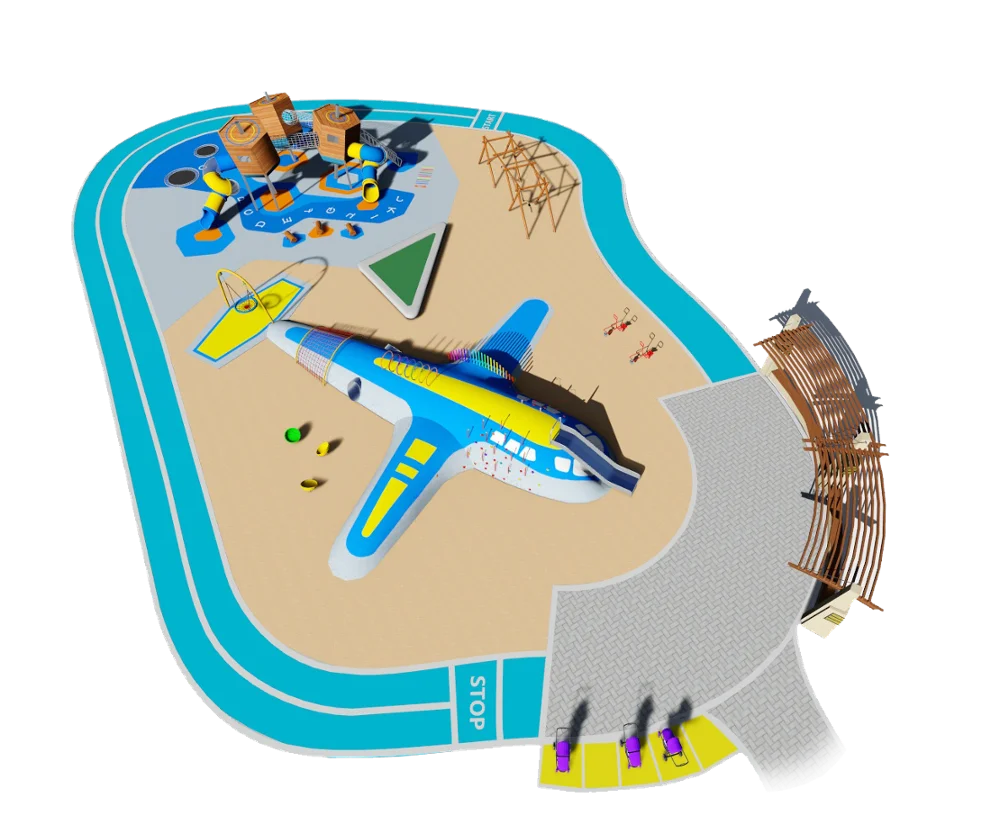 kids playground attractions tourist park playground design children recreational park play toys