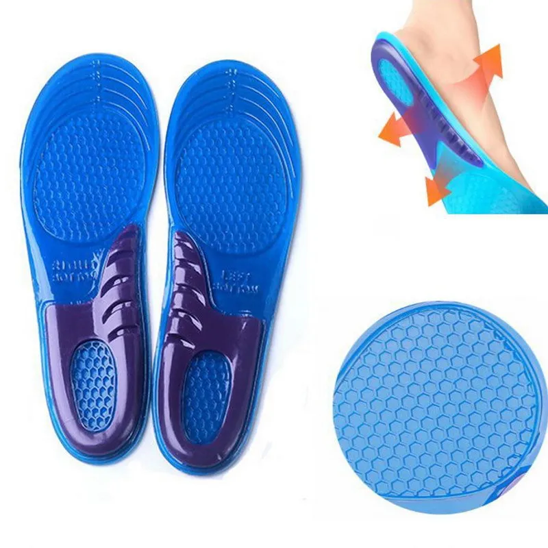 
OEM Shock Absorb Comfortable SEBS Silicone Gel shoe insole for sports 