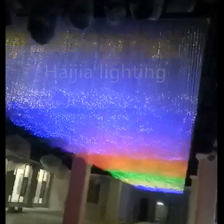 factory customization shape effetc and function led colorful fiber optic 3d moon twinkle and shooting star ceiling light