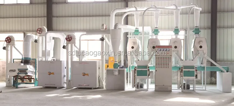 hot sale 30T per day 6FW-30TF corn mazie small scale domestic industrial commercial stone mini wheat flour mill