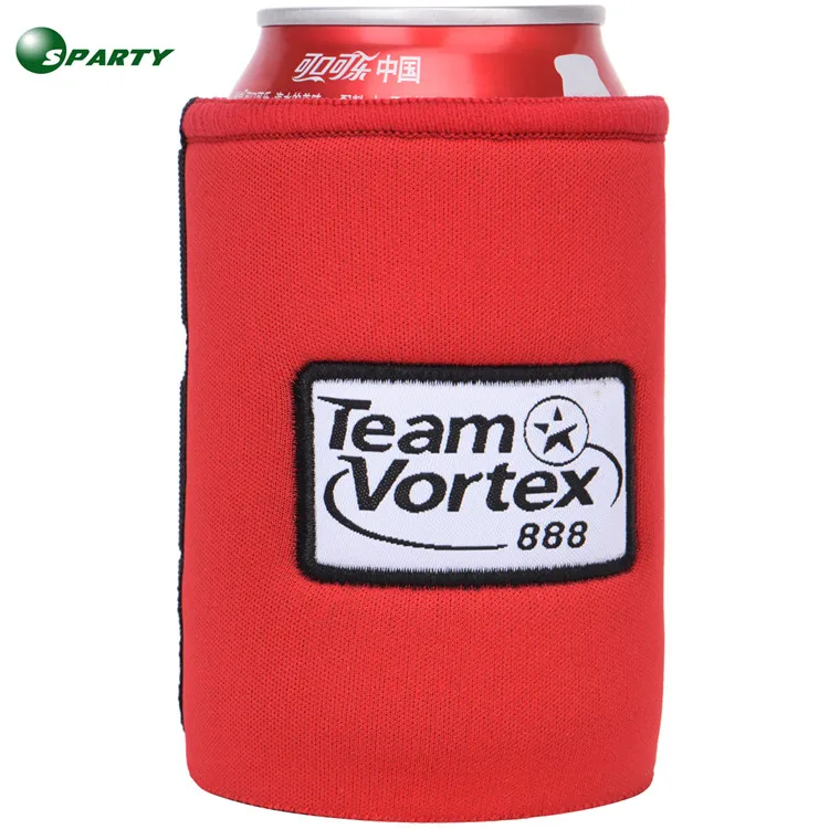 Custom embroidery logo thermal insulated magnetic neoprene beer can holder