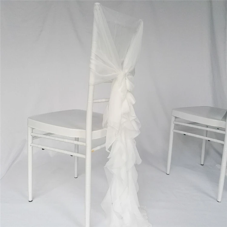 Оптовая Продажа Модные Charivari рюшами стул створки шифон вьющиеся запасами ивовых деревьев створки стула
