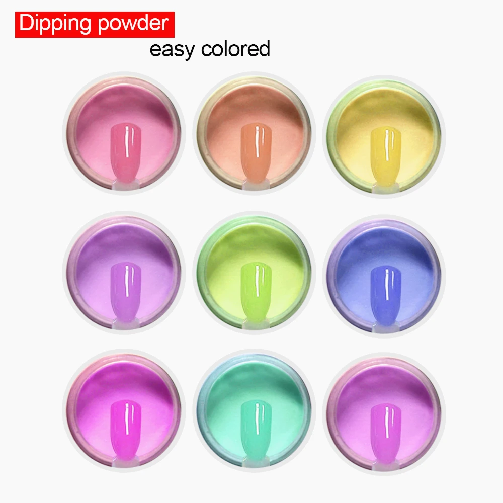 Акриловая пудра для ногтей 500 цветов и жидкость без лампы