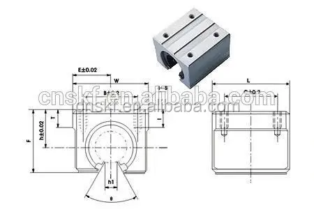 SBR20UU Bearing Units Linear Motion Ball Bearing Units SBR Series SBR 20UU