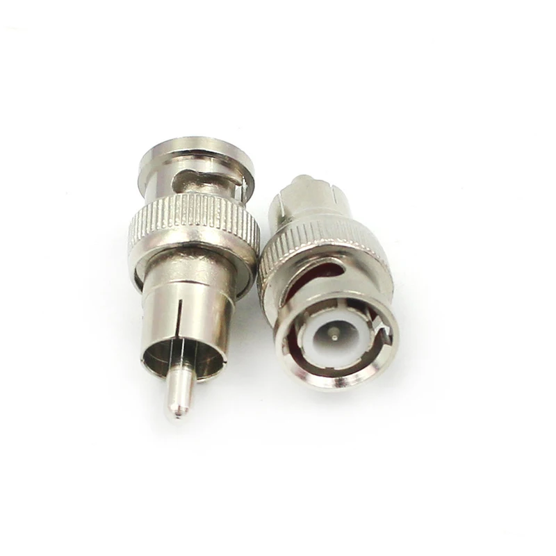 Factory direct Copper Alloy BNC Connector RG58 RG59 RG60 crimp type BNC male to RCA male connectors bnc balun connector
