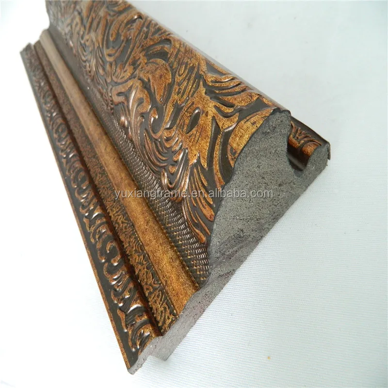 Best sales PS golden plastic polystyrene cheap picture frame moulding For Picture Frame