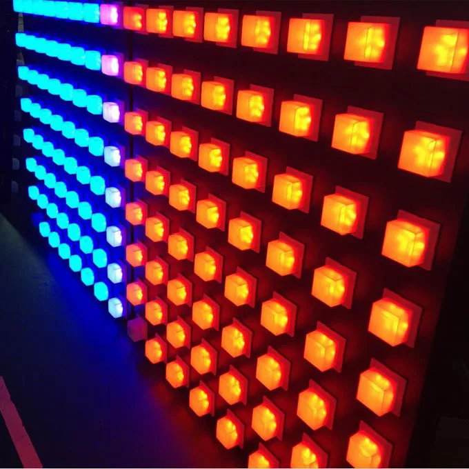 LED matrix pixel lights for wall and ceiling decor