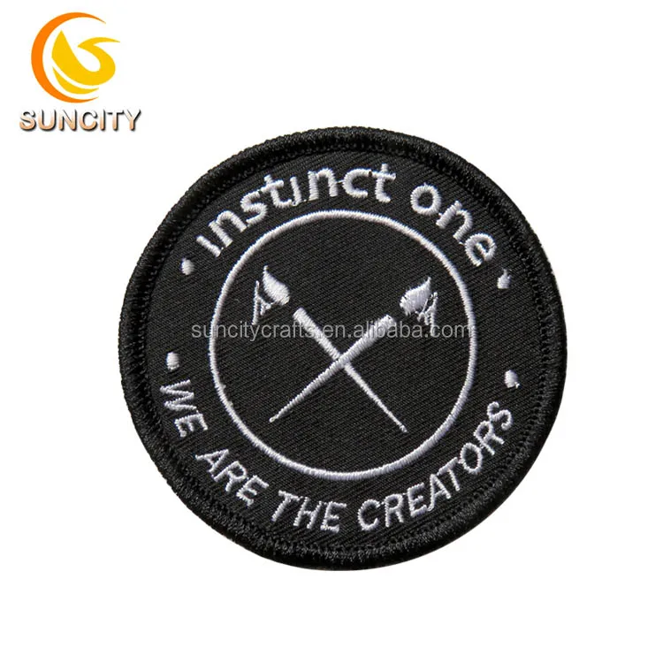 Free Sample No MOQ Custom Logo Patch Angeles Guardianes APM Lanzarcte Embroidery Patch With Iron On