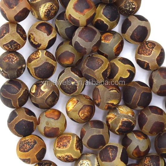 
8mm Round Tibetan Dzi Agate Gemstone Stones Mala beads 