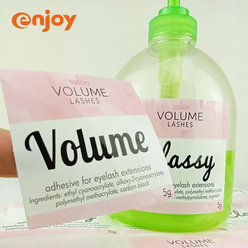 Custom Design Waterproof oil-proof makeup beauty Self Adhesive cosmetic bottle label sticker