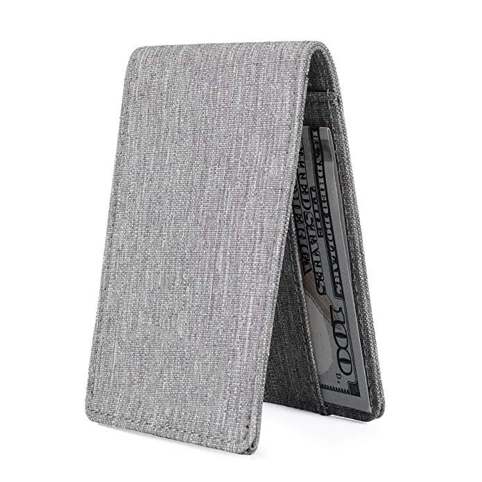RFID Minimalist Slim Front Pocket Card  luxury men wallets short men purse wallet leather pouch credit card slide wallet