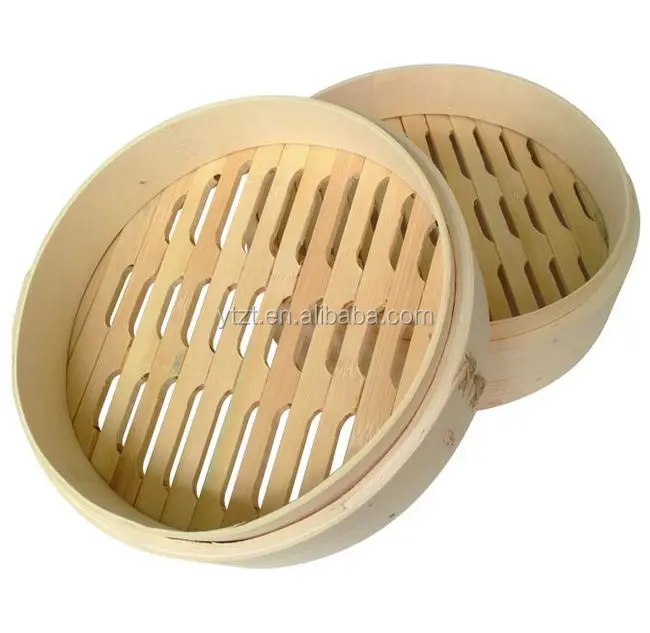 Two Tier Bamboo Rice/Pasta/Dim Sum Steamer with Lid