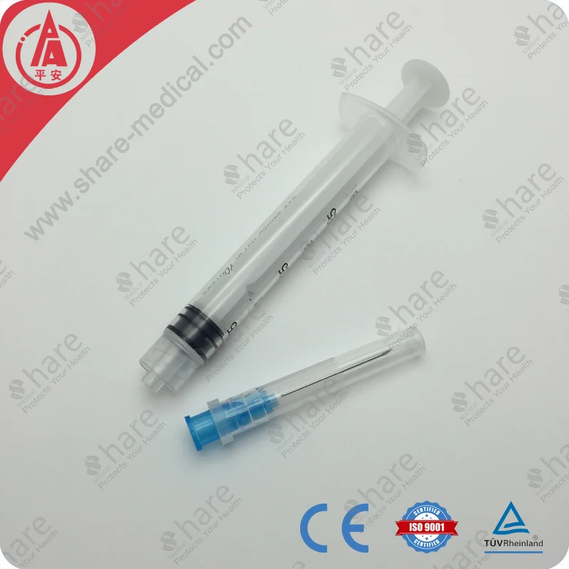 Hot selling 3ml luer lock syringe with needle