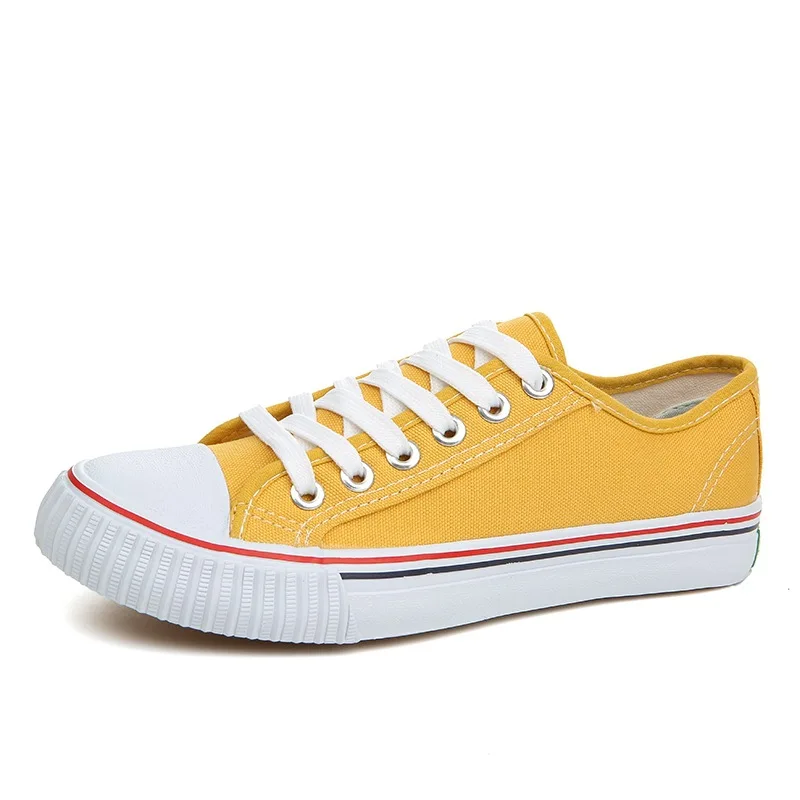 Unisex Low Top Casual Vulcanized Canvas Skate Shoes