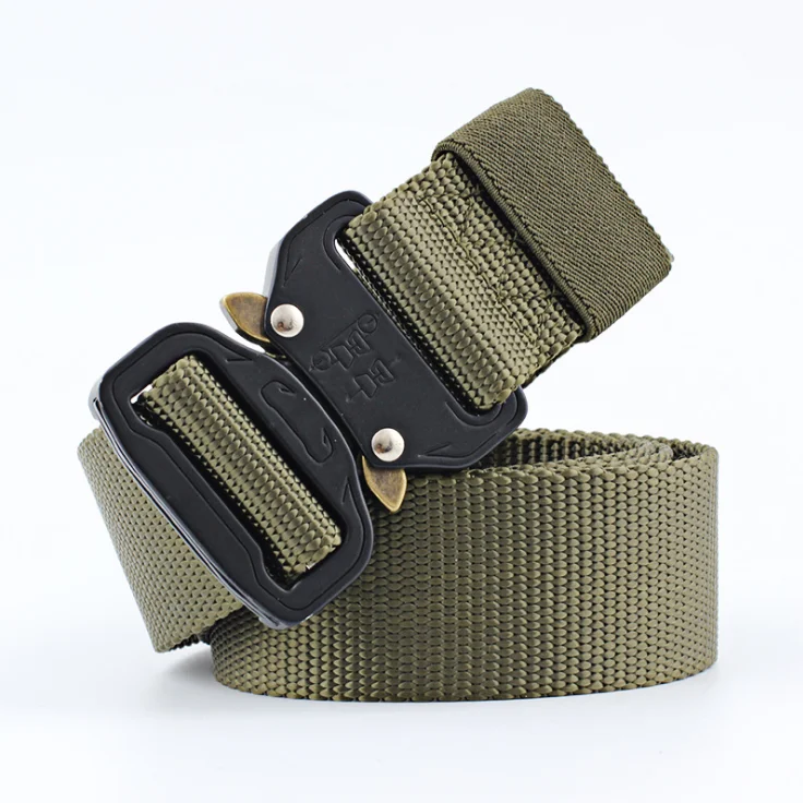 Mens Adjustable Quick Release Tactical Nylon Belt