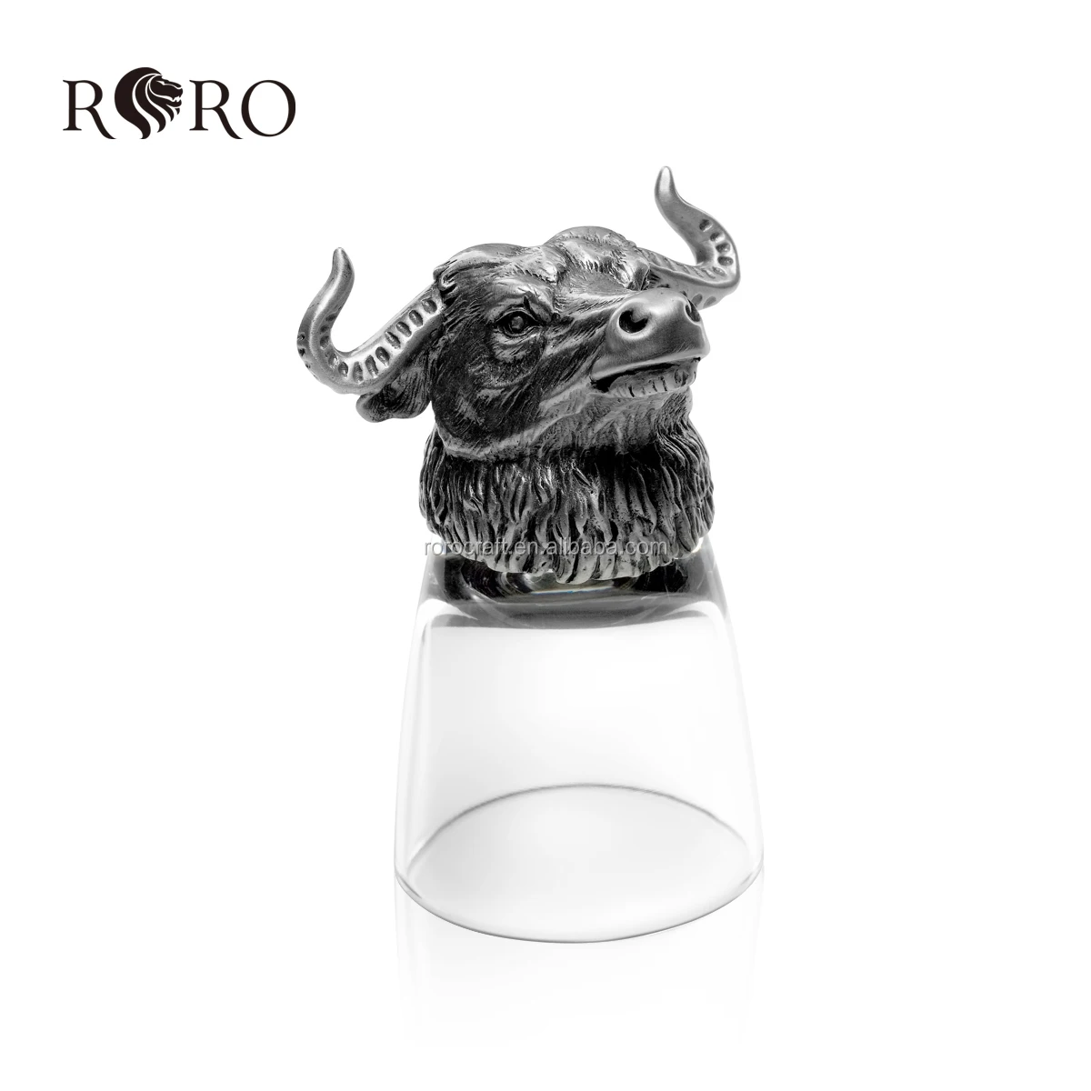RORO 2 # обезьянка уникальная Оловянная металлическая поделка кабан элетент носорог песочные часы волк красная лиса сова кролик голова