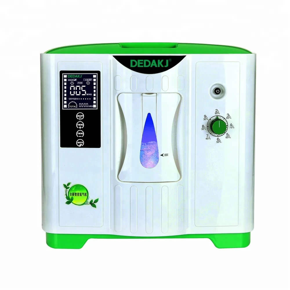 DEDAKJ Stock DE-2A Fast Delivery Personal Home Use 2-9L Portable Factory Oxygen Concentrator Machine