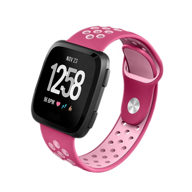 
Wholesale Cheap Multi Colors Breathable Soft Silicone Replacement Watch Bands for Fitbit Versa Watch Band Strap 