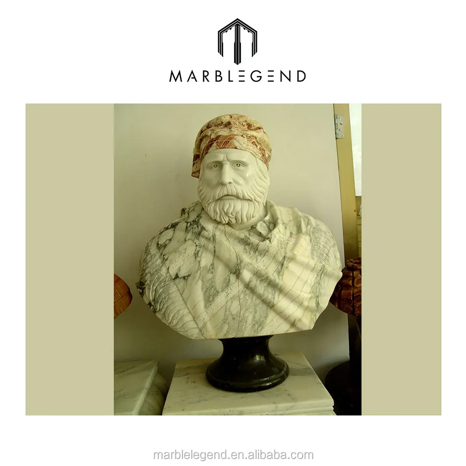 Famous ancient man natural marble bust sculpture