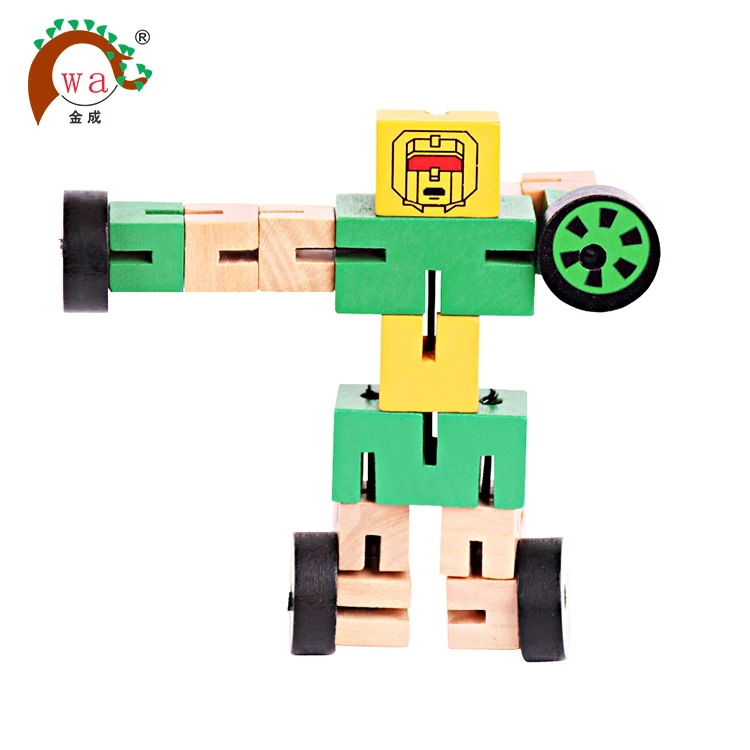 wood cube robot toys and more mobile multifunction phone shelves wood robot toy