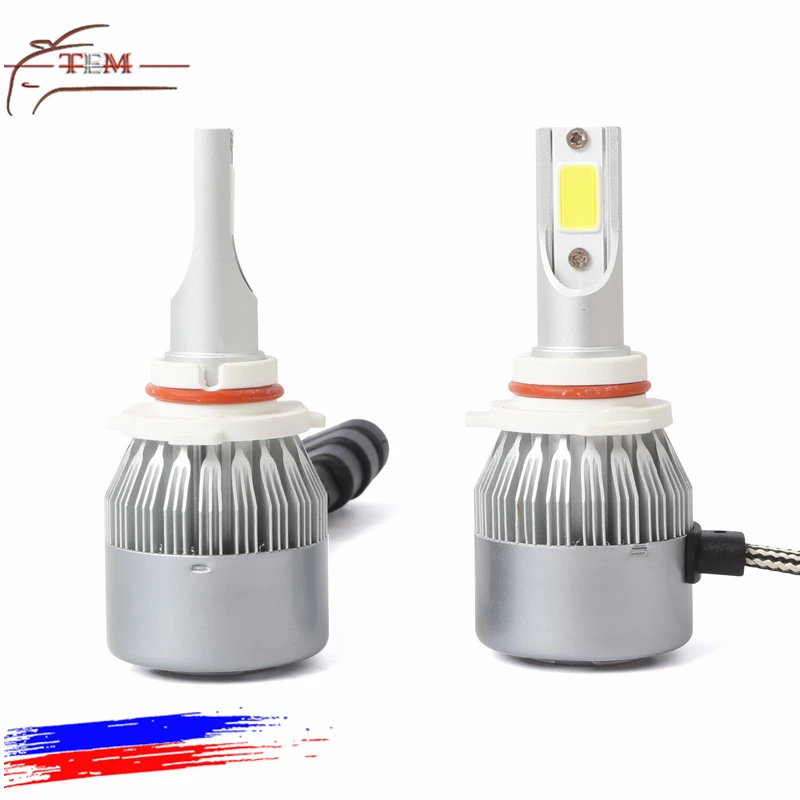 Auto lighting system car 7600 lumen h7 mini led headlight for c6 h11 cob chip
