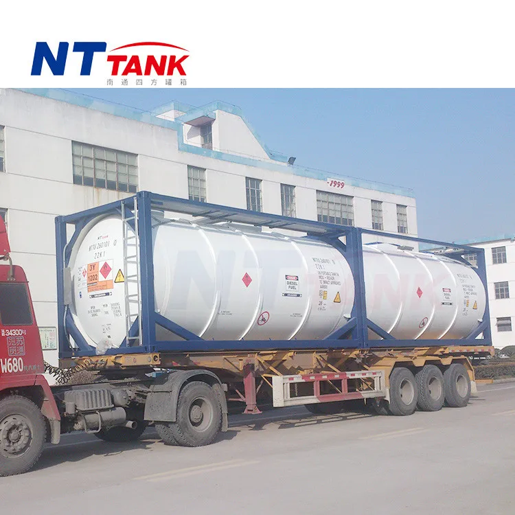 
20 feet liquid un portable shipping tank container size and price 