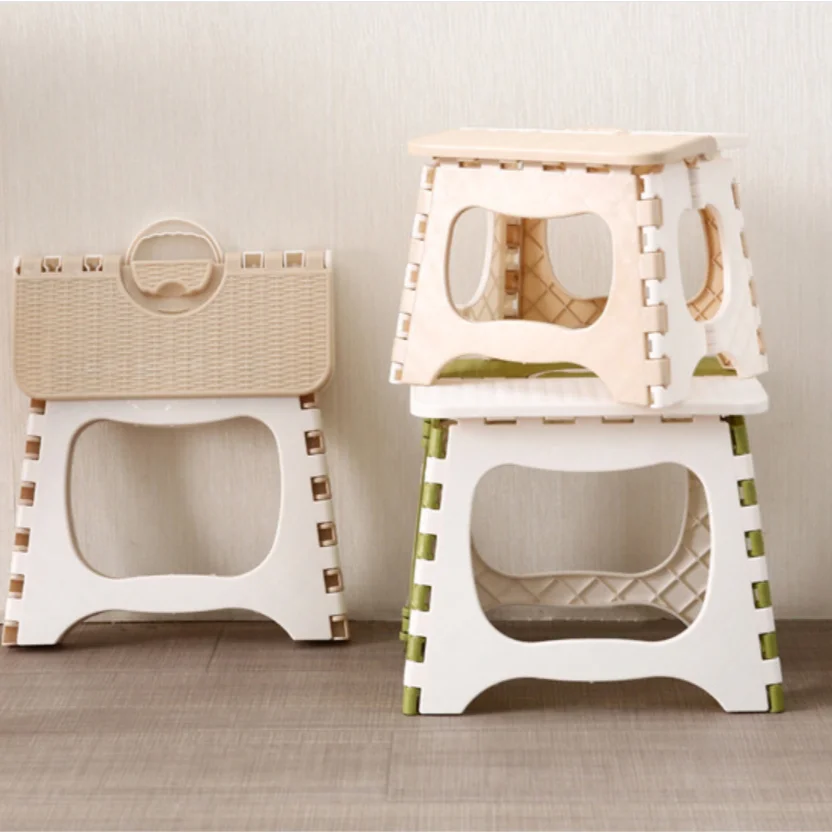 Складная скамейка для дома и поезда для хранения на улице, Детская скамейка, портативная скамейка, пластиковый многофункциональный складной ступенчатый табурет