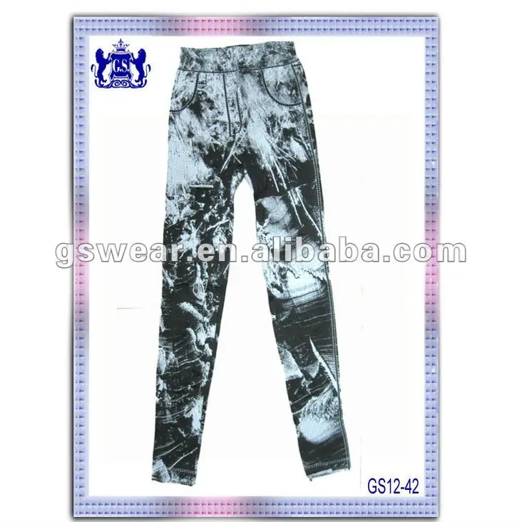 2012 новая мода девочки бесшовных колготки и леггинсы с видами жаккард