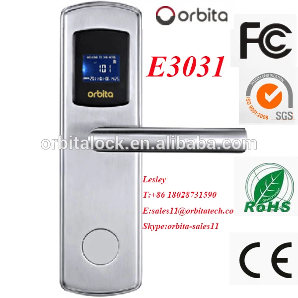 satinless стали безопасности luxious rfic карты отель замок двери nfc замок двери