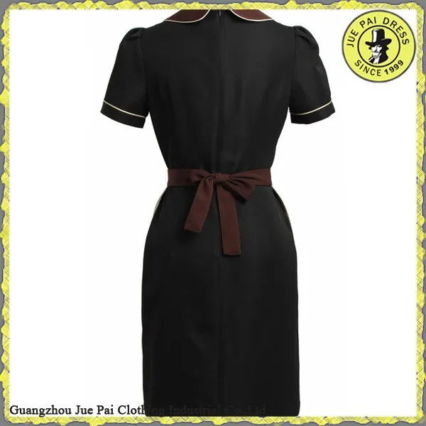 Tailored Western Hotel Uniform Dress with Apron