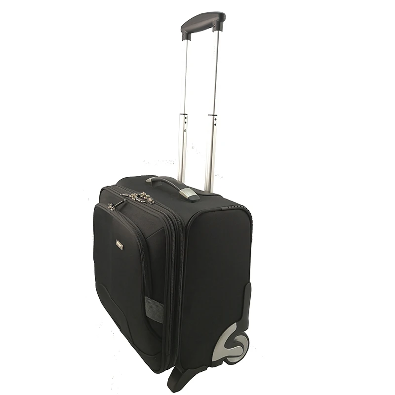 Business Fabric Trolley Soft Polyester Light Luggage With Wheel