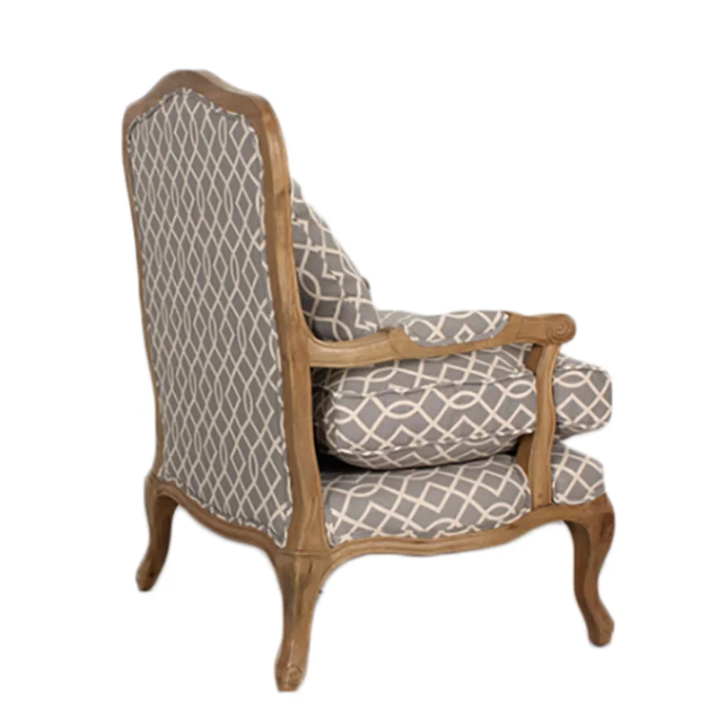 Low price hot selling single sofa chair/living room wooden sofa chair